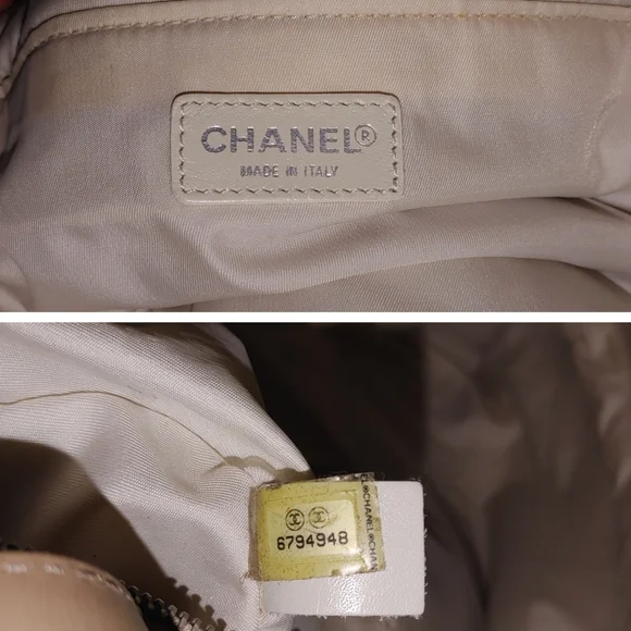 Chanel Beige Classic Quilted Matelasse Lambskin Bag - Picture 7 of 17